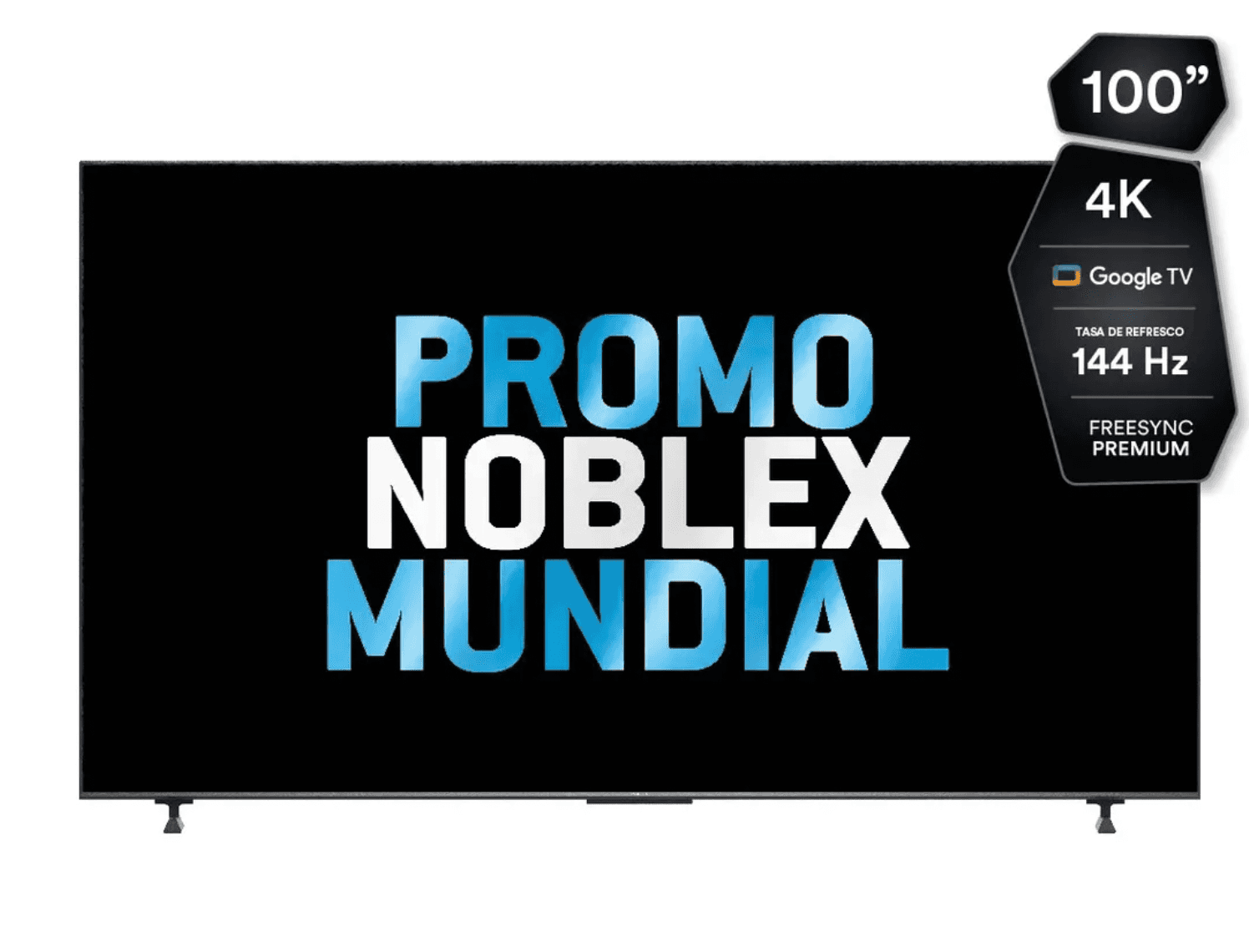 100 Tv Noblex Black Series Pro 4K UHD Qled+ Dr100x9600