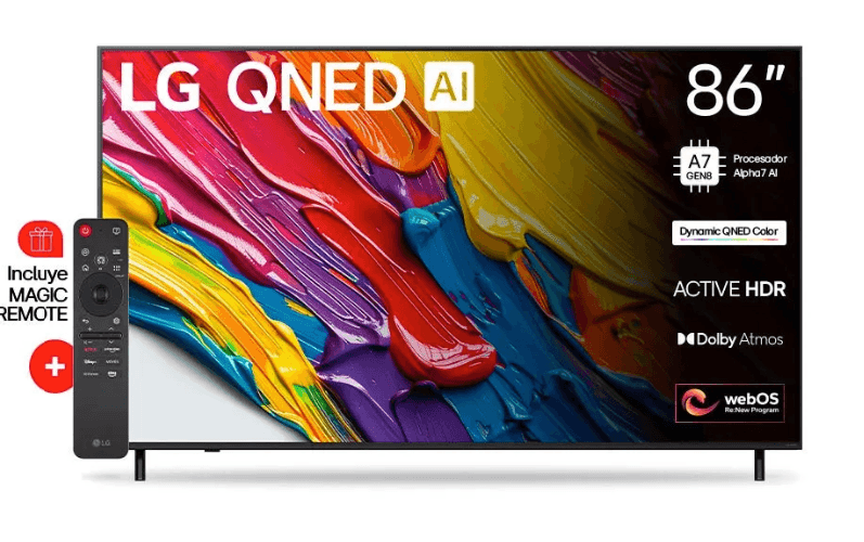 86" Smart Tv Lg Nanocell Ai UHD 4K Alpha 7 con Inteligencia Artificial 86nano77